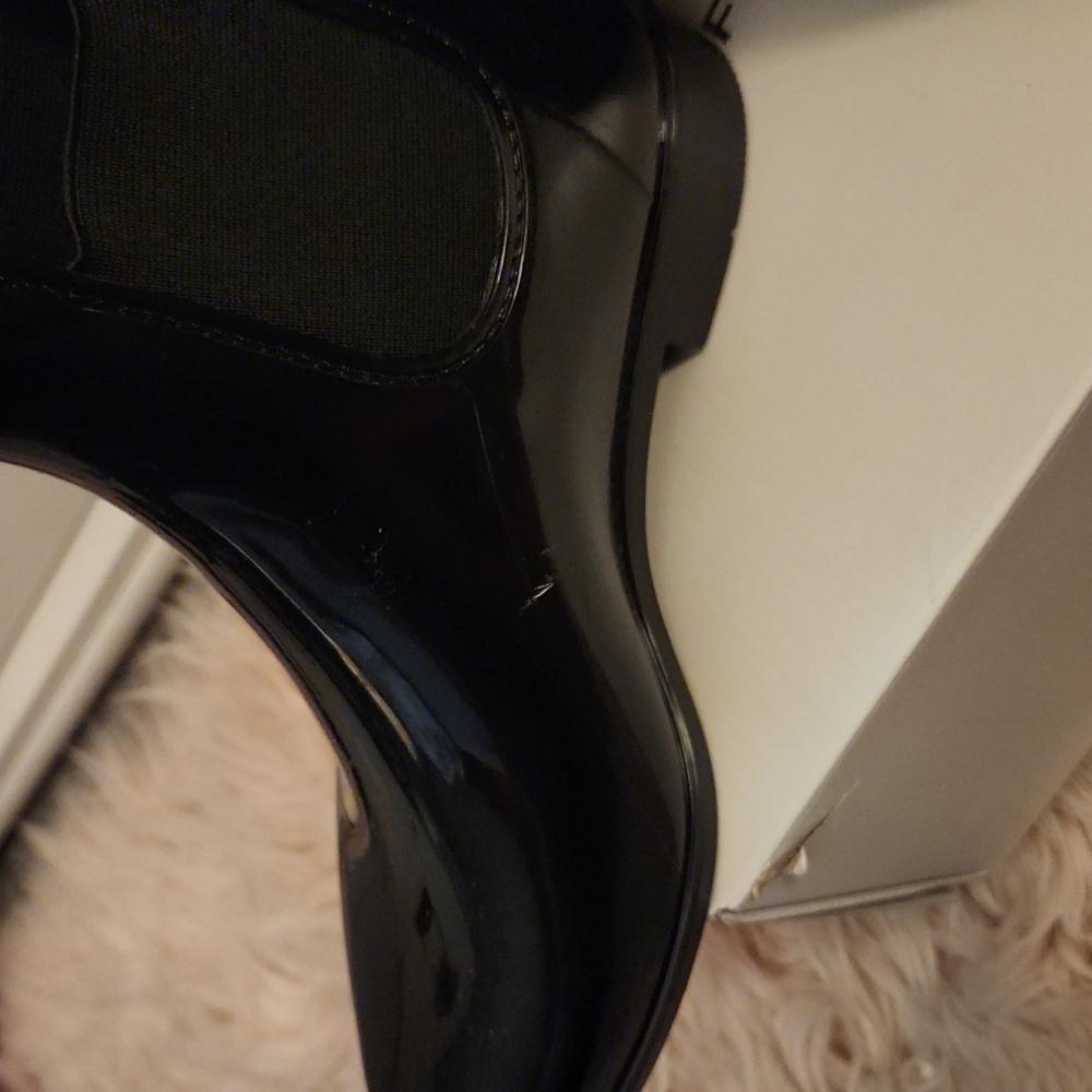 Marc Fisher SZ 7 Black Ankle Rain Boots - Picture 6 of 6